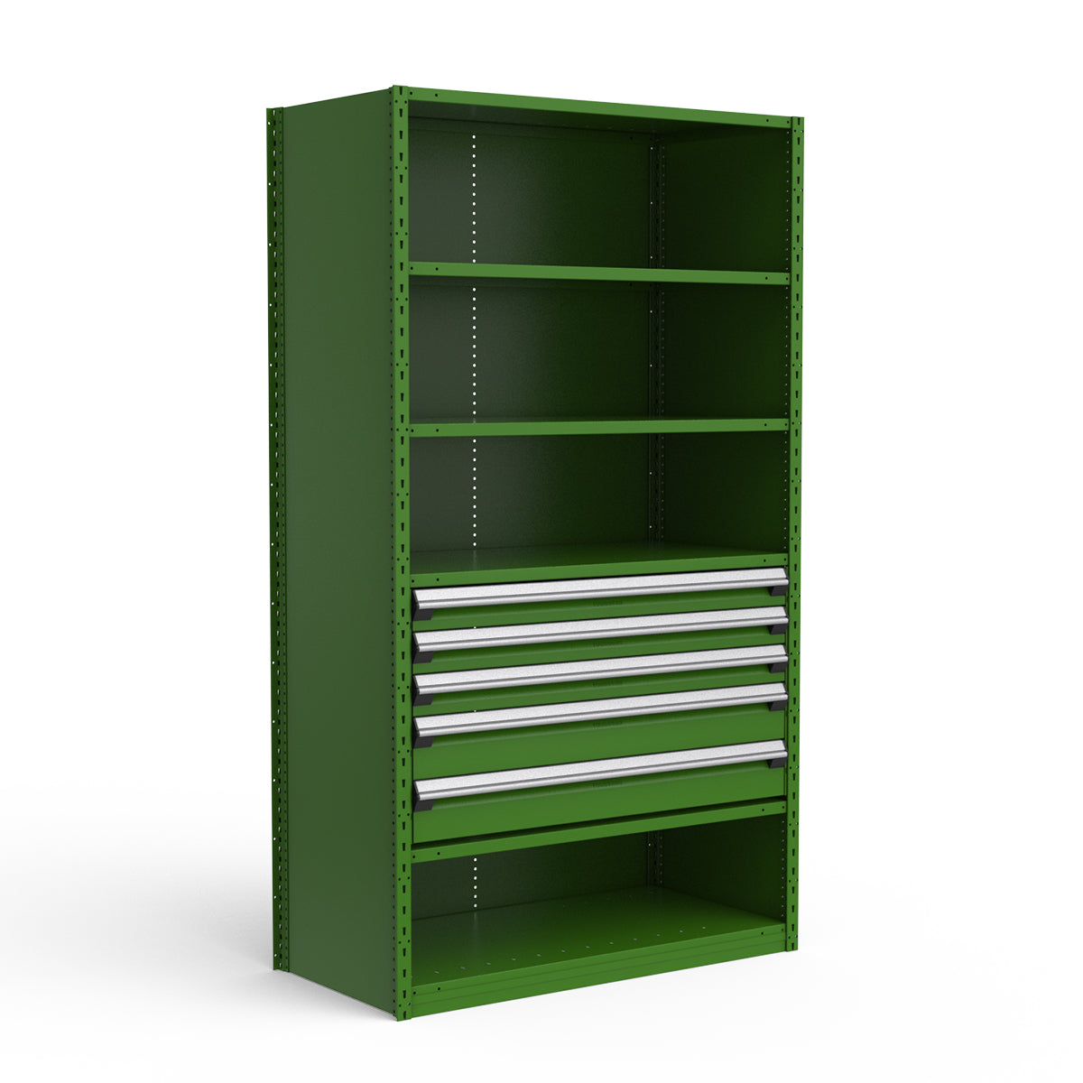 Shelving with Drawers - 24"H Drawer Bank - 5 drawers (Starter)