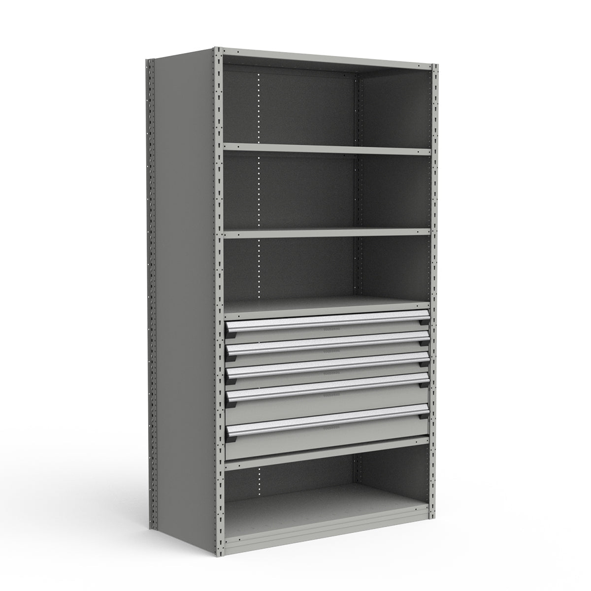 Shelving with Drawers - 24"H Drawer Bank - 5 drawers (Starter)