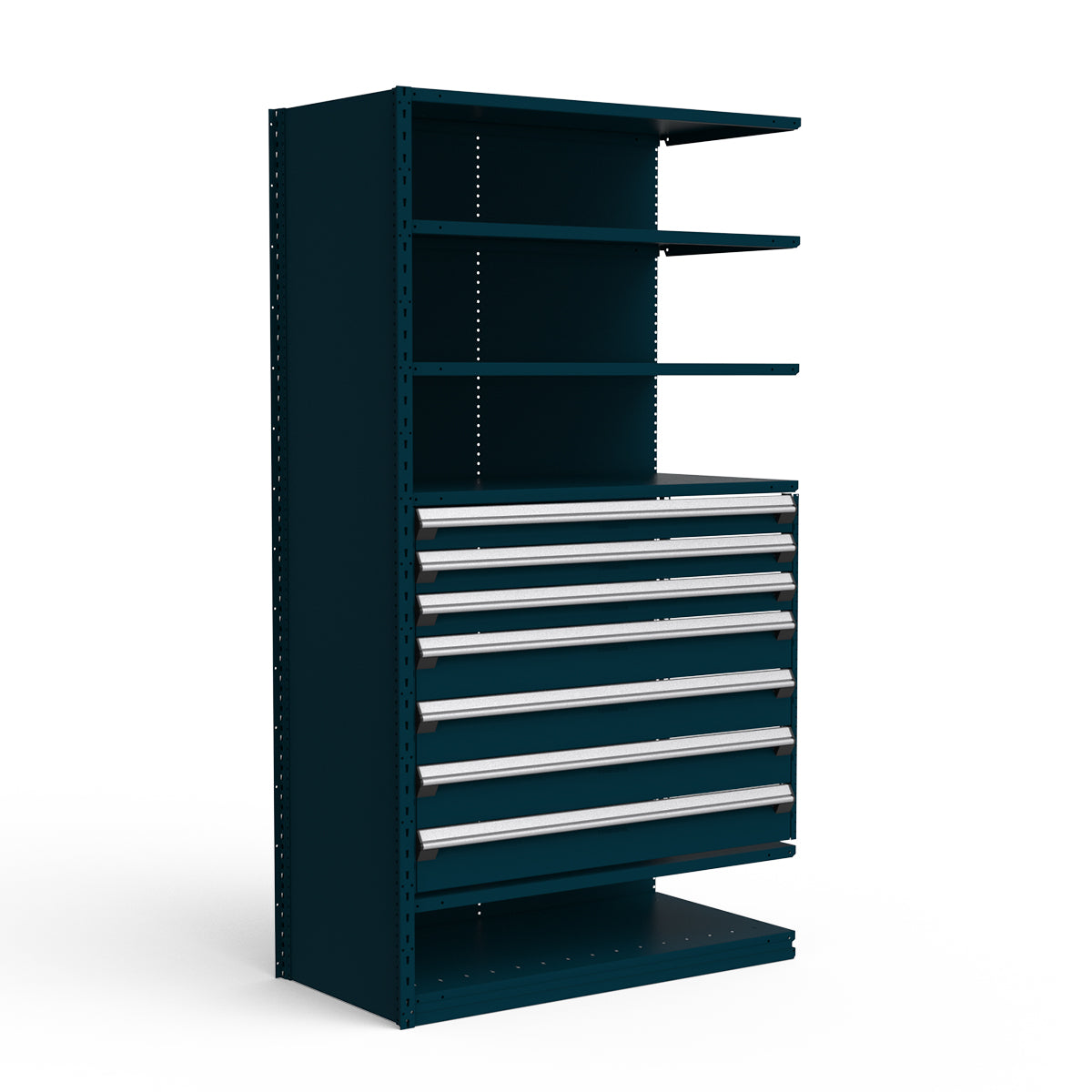 Shelving with Drawers - 36"H Drawer Bank - 7 drawers (Add-On)