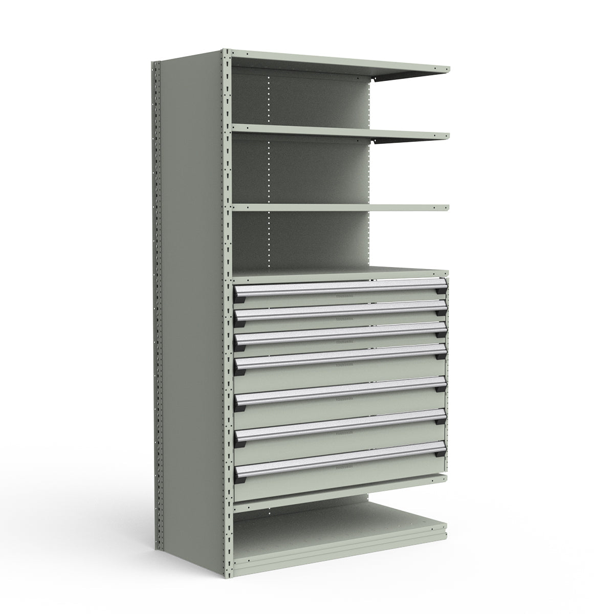 Shelving with Drawers - 36"H Drawer Bank - 7 drawers (Add-On)