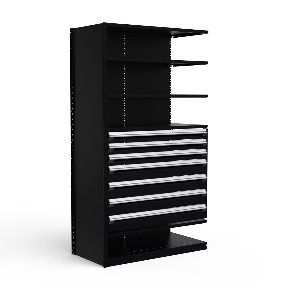 Shelving with Drawers - 36"H Drawer Bank - 7 drawers (Add-On)