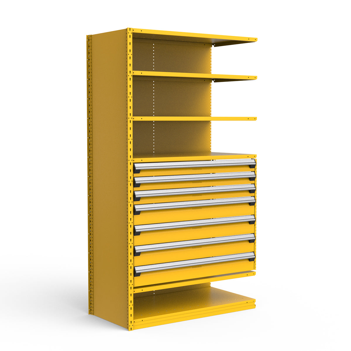 Shelving with Drawers - 36"H Drawer Bank - 7 drawers (Add-On)