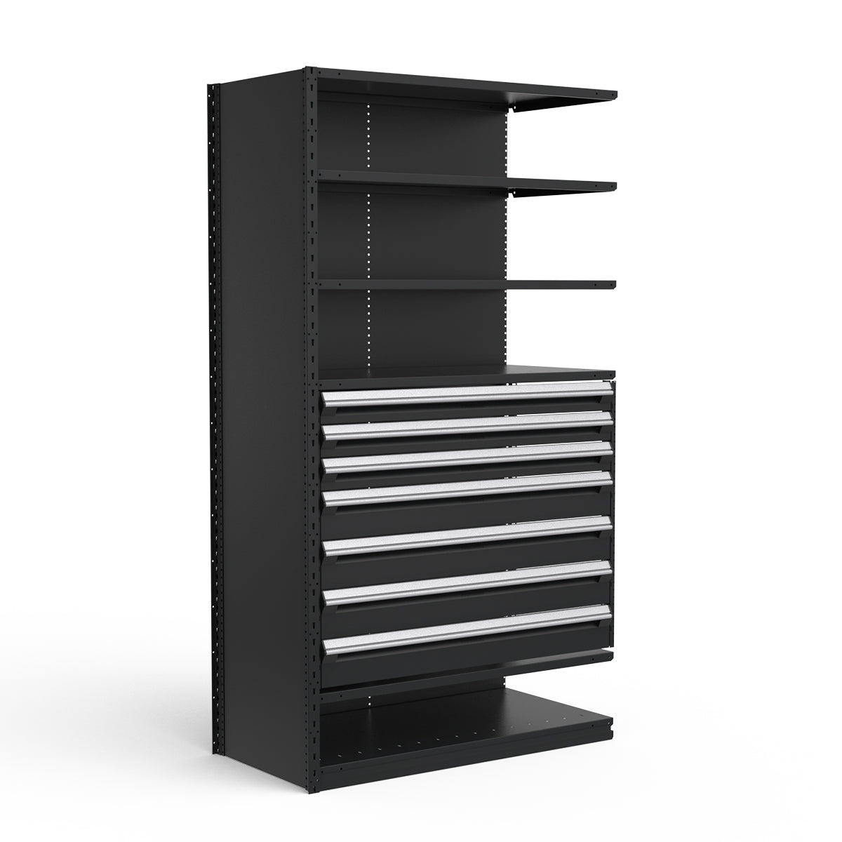 Shelving with Drawers - 36"H Drawer Bank - 7 drawers (Add-On)