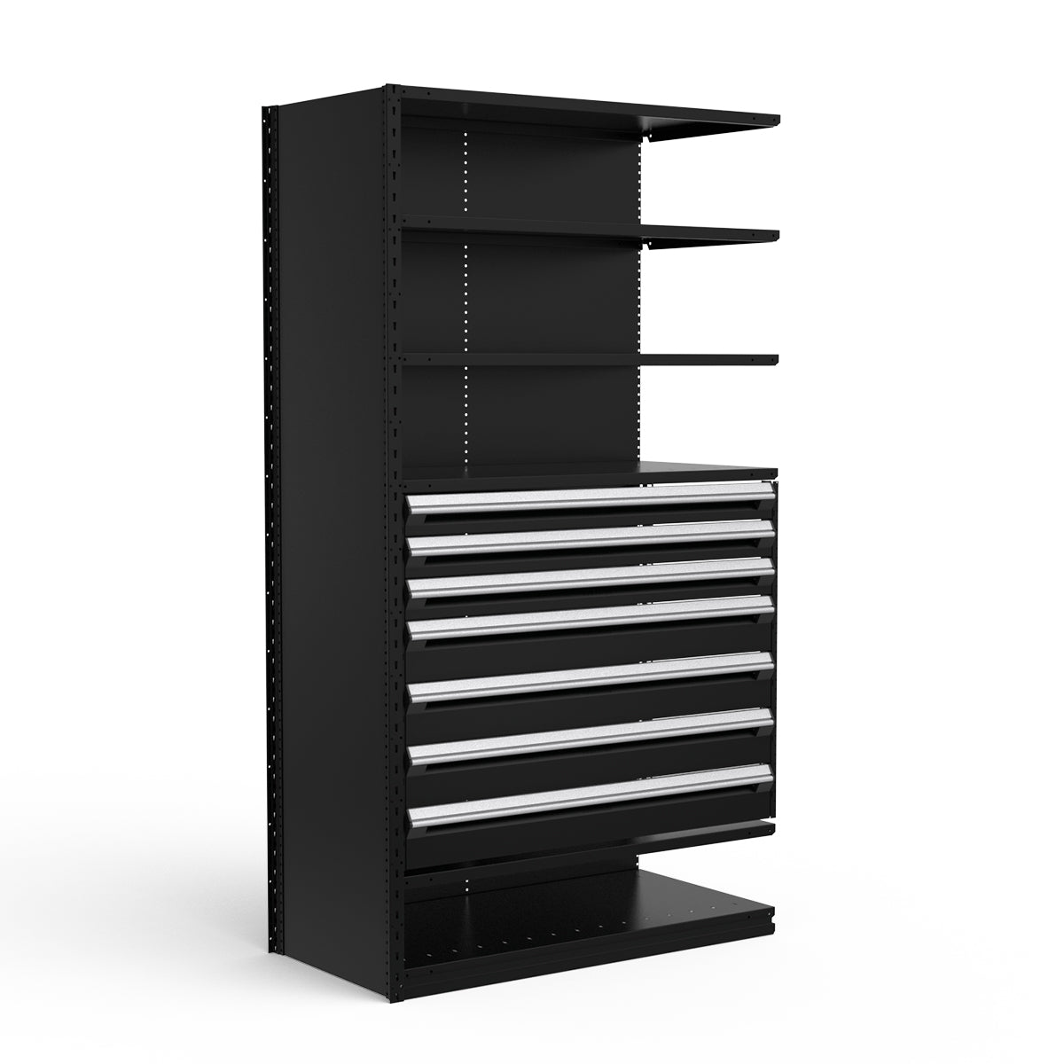 Shelving with Drawers - 36"H Drawer Bank - 7 drawers (Add-On)