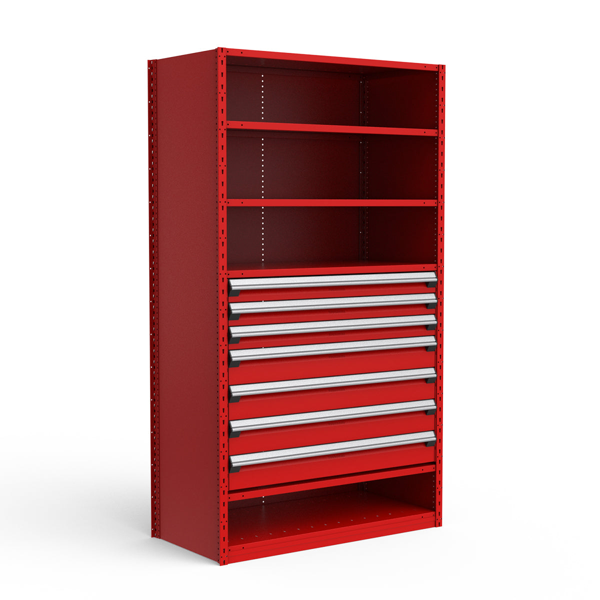 Shelving with Drawers - 36"H Drawer Bank - 7 drawers (Starter)