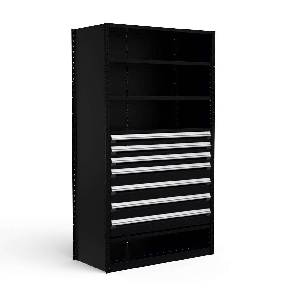 Shelving with Drawers - 36"H Drawer Bank - 7 drawers (Starter)