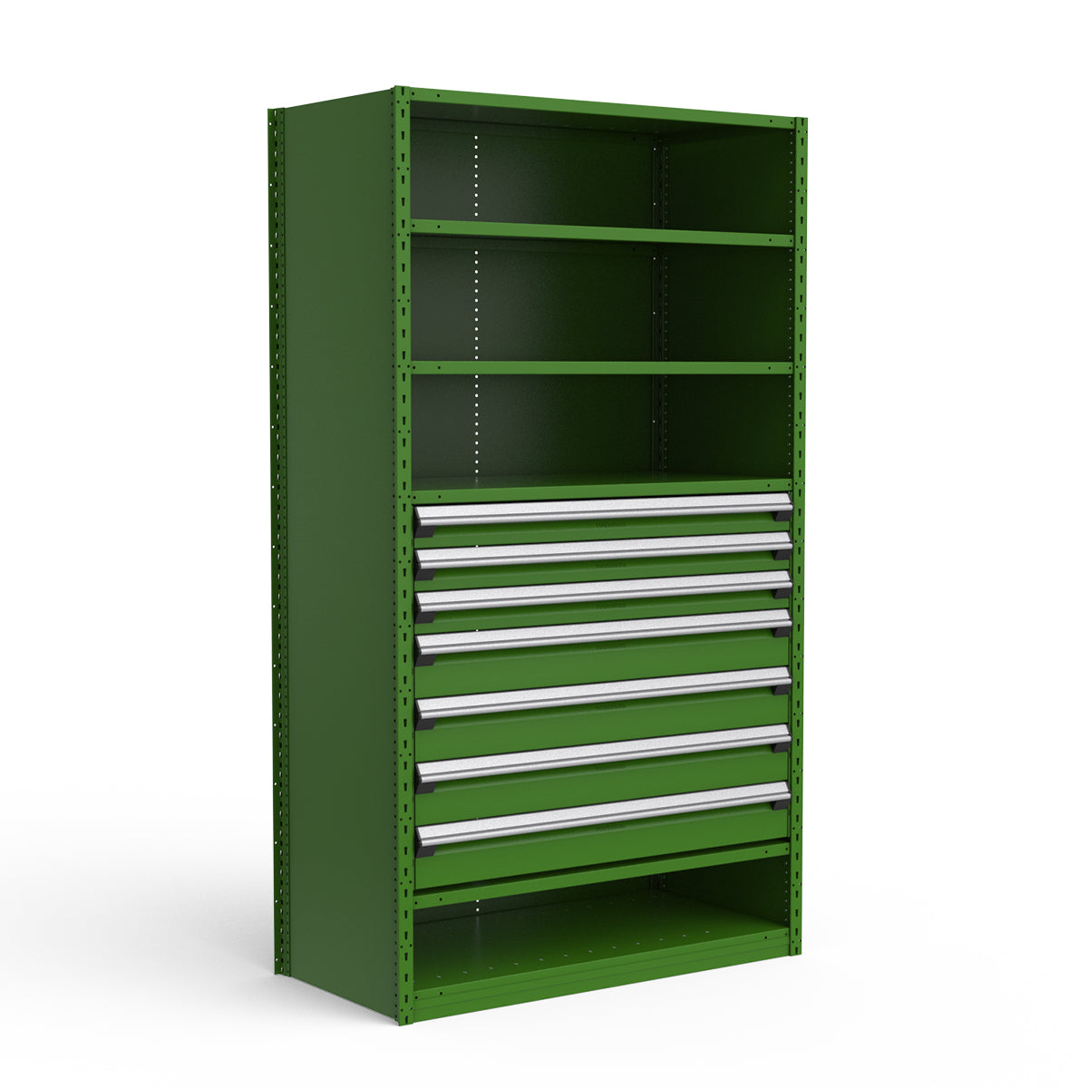 Shelving with Drawers - 36"H Drawer Bank - 7 drawers (Starter)
