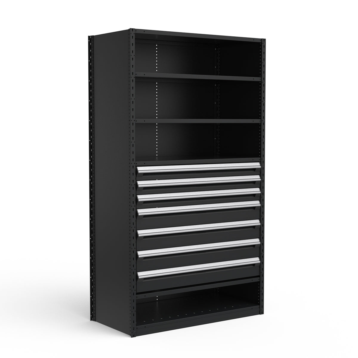 Shelving with Drawers - 36"H Drawer Bank - 7 drawers (Starter)