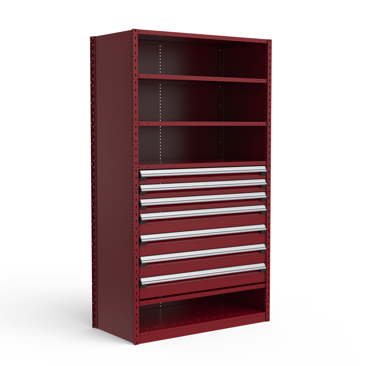 Shelving with Drawers - 36"H Drawer Bank - 7 drawers (Starter)