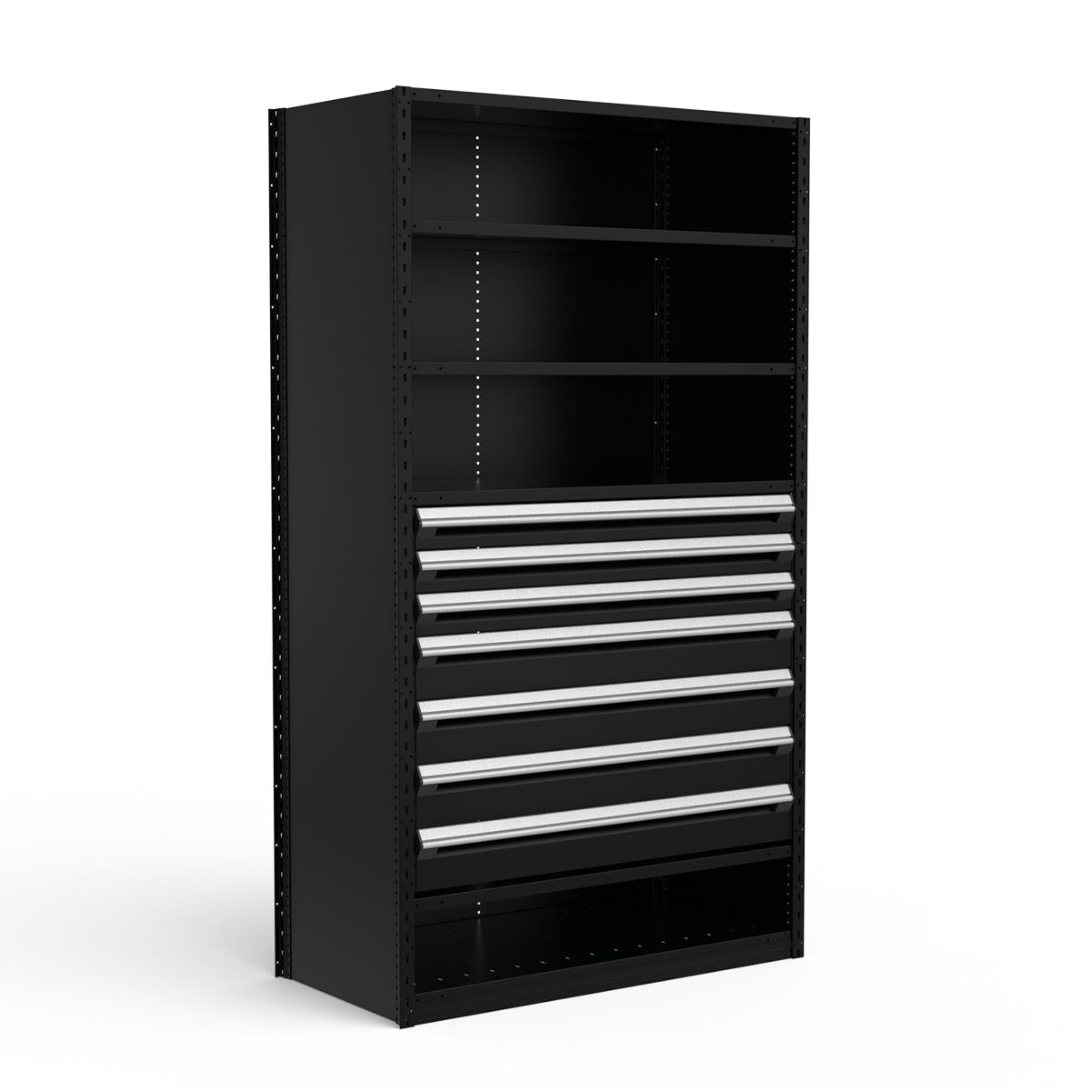 Shelving with Drawers - 36"H Drawer Bank - 7 drawers (Starter)