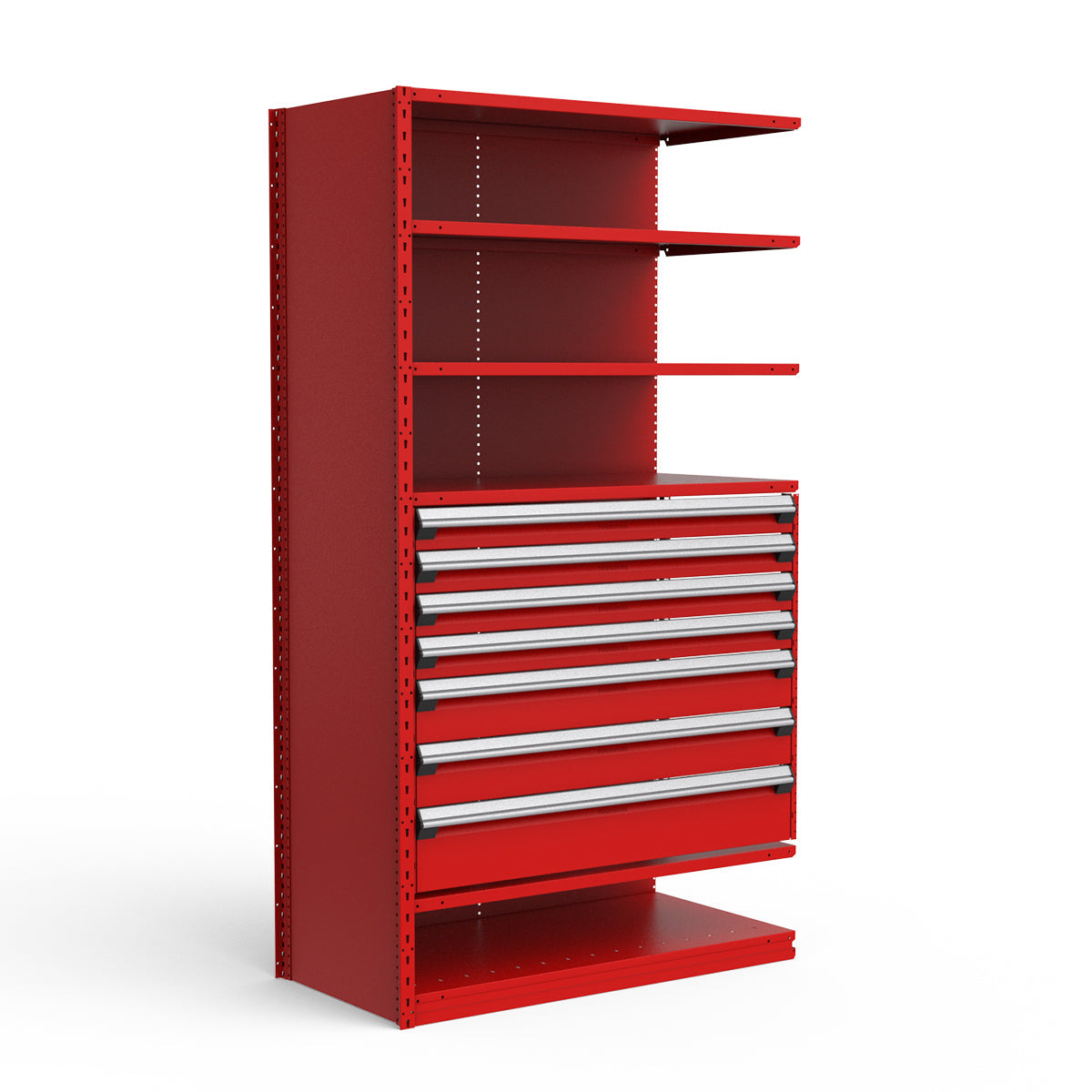Shelving with Drawers - 36"H Drawer Bank - 7 drawers (Add-On)
