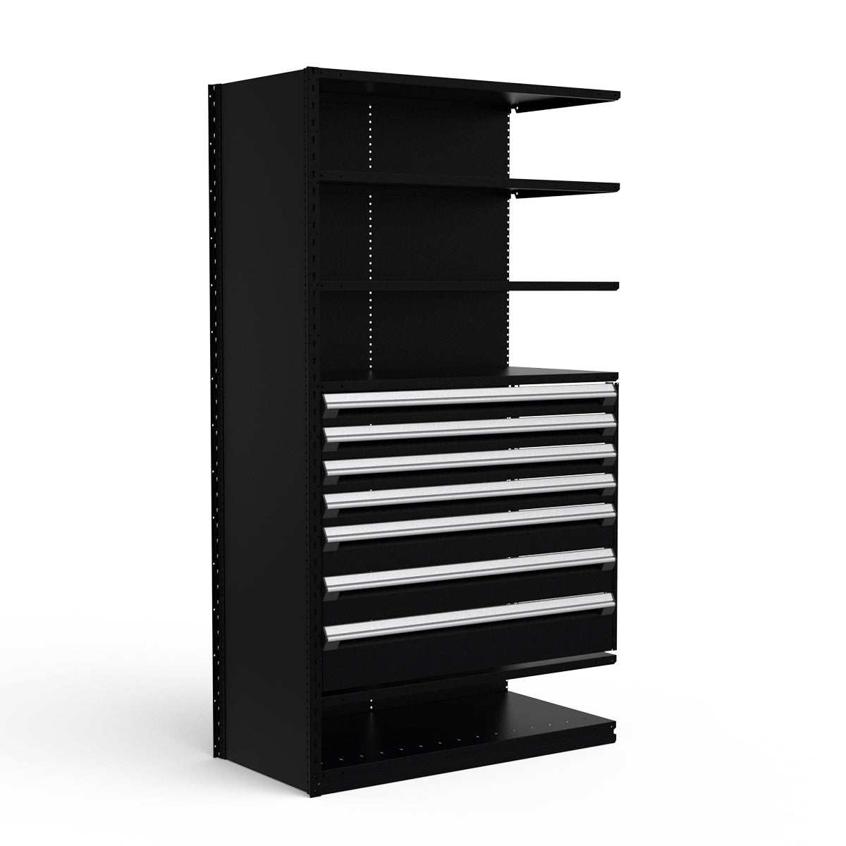 Shelving with Drawers - 36"H Drawer Bank - 7 drawers (Add-On)
