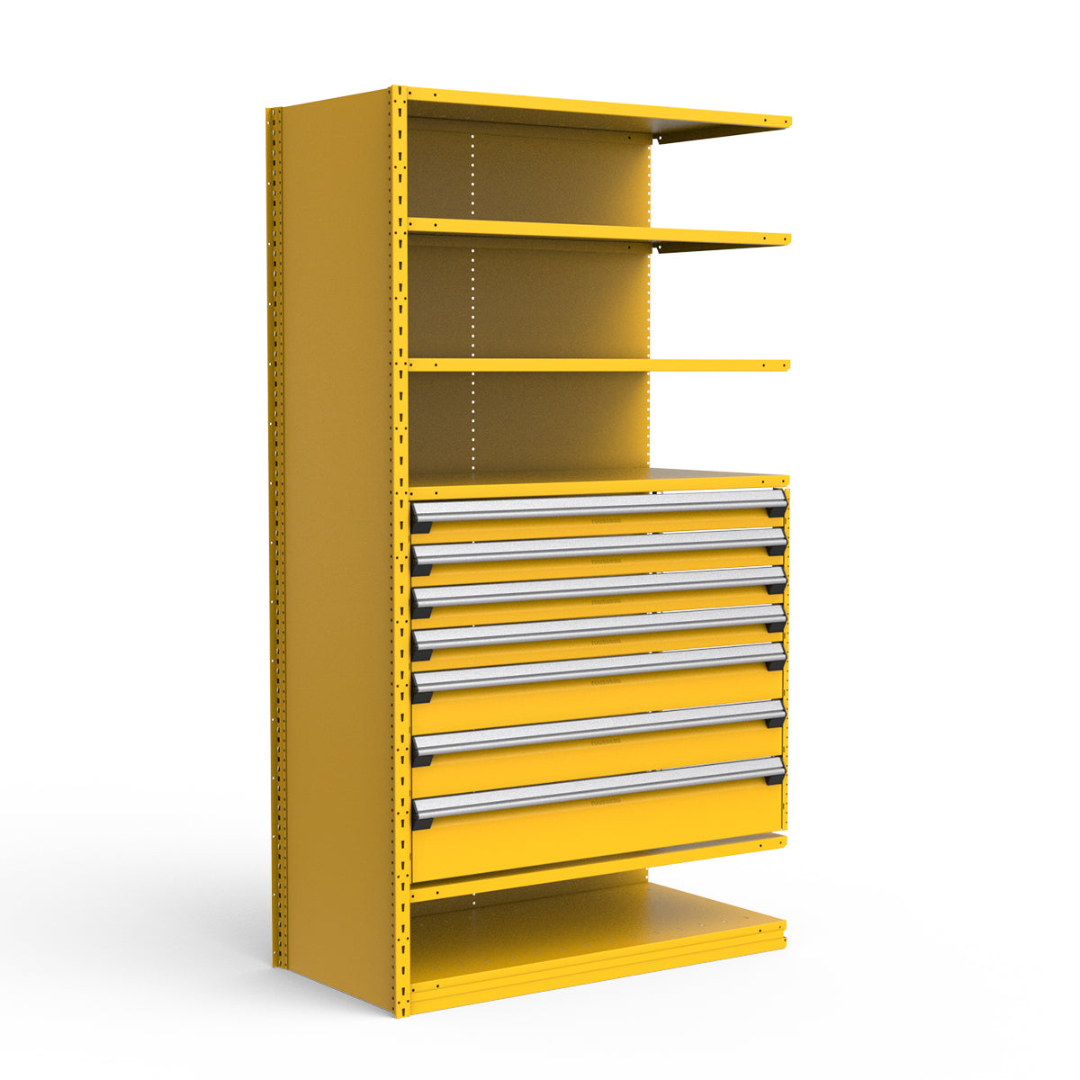 Shelving with Drawers - 36"H Drawer Bank - 7 drawers (Add-On)