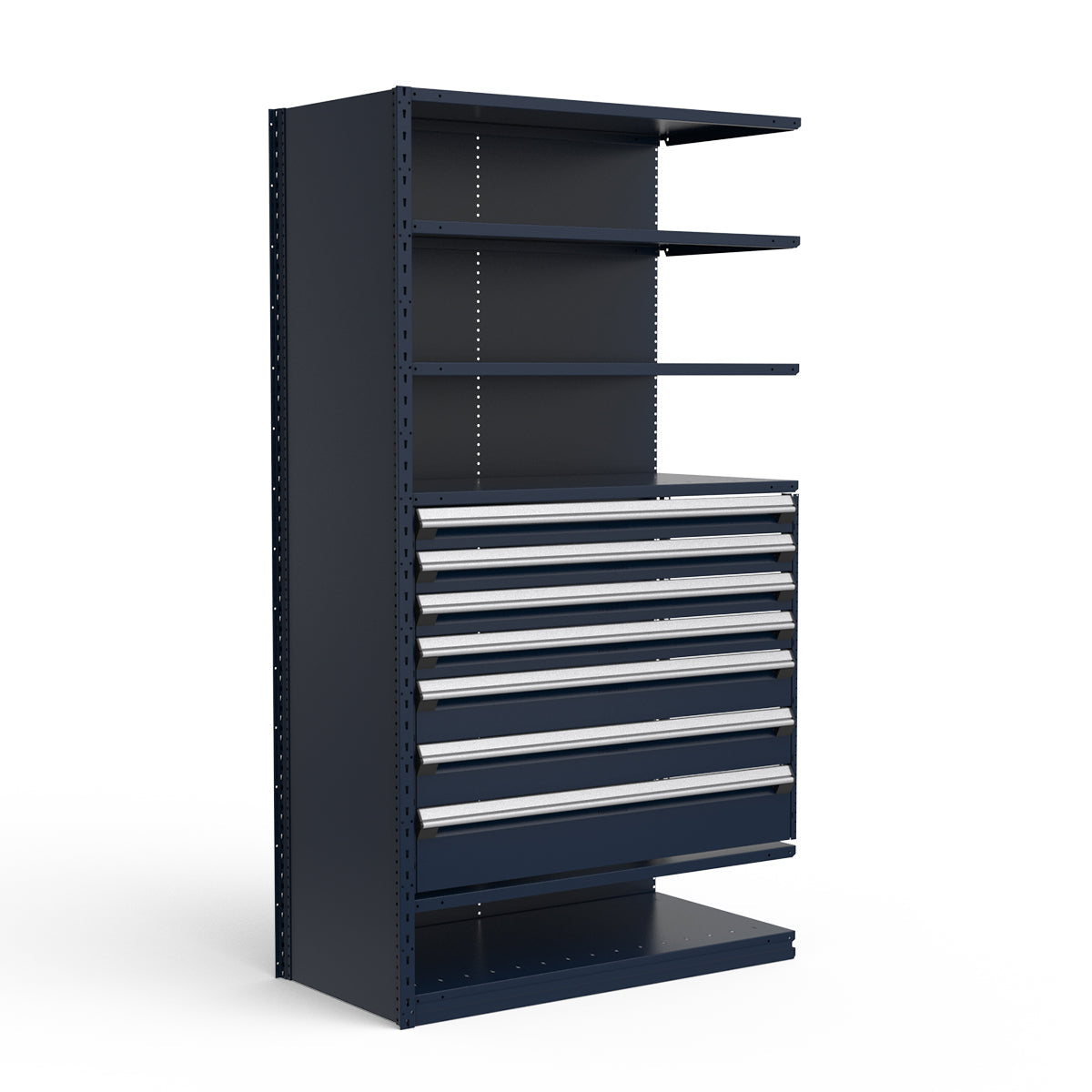 Shelving with Drawers - 36"H Drawer Bank - 7 drawers (Add-On)