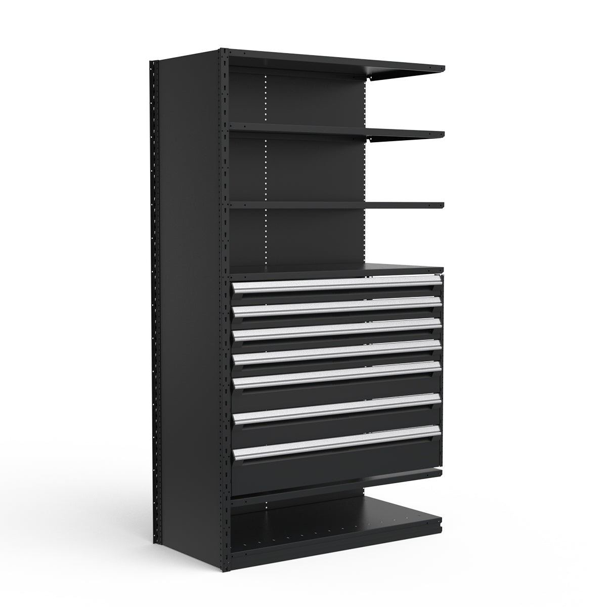 Shelving with Drawers - 36"H Drawer Bank - 7 drawers (Add-On)