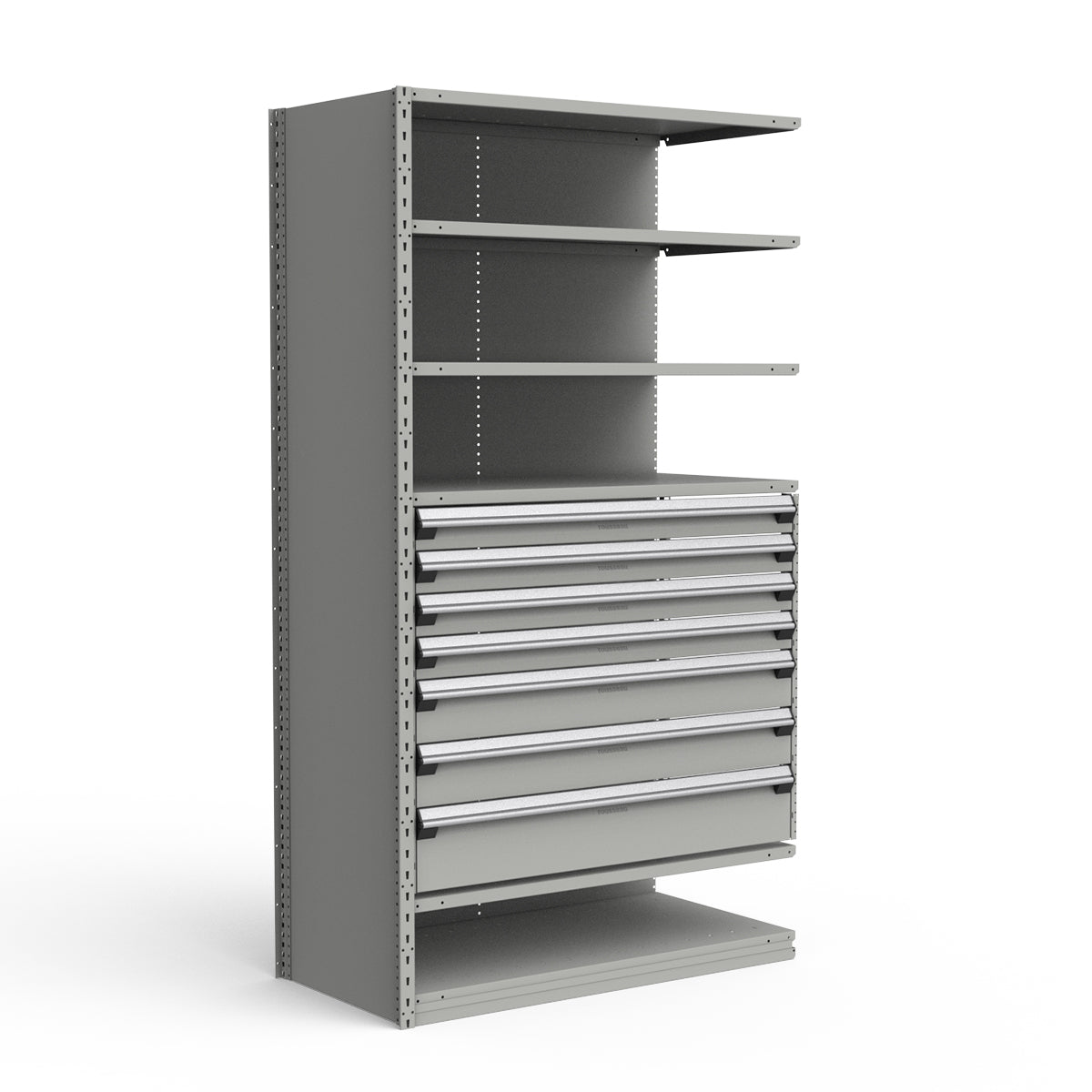 Shelving with Drawers - 36"H Drawer Bank - 7 drawers (Add-On)