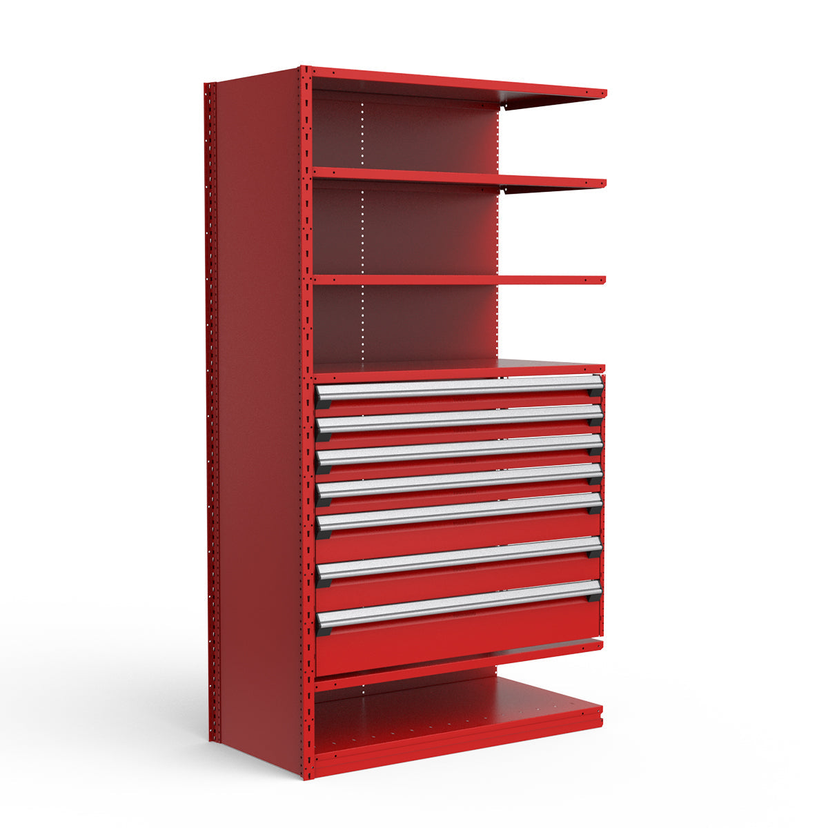 Shelving with Drawers - 36"H Drawer Bank - 7 drawers (Add-On)