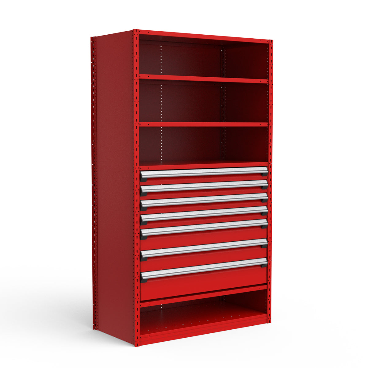 Shelving with Drawers - 36"H Drawer Bank - 7 drawers (Starter)
