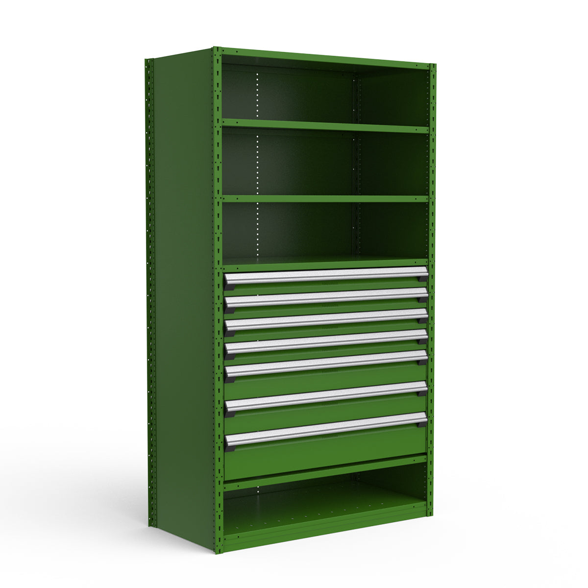 Shelving with Drawers - 36"H Drawer Bank - 7 drawers (Starter)