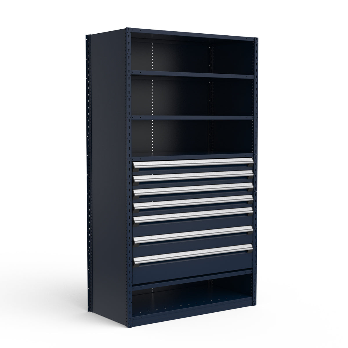 Shelving with Drawers - 36"H Drawer Bank - 7 drawers (Starter)