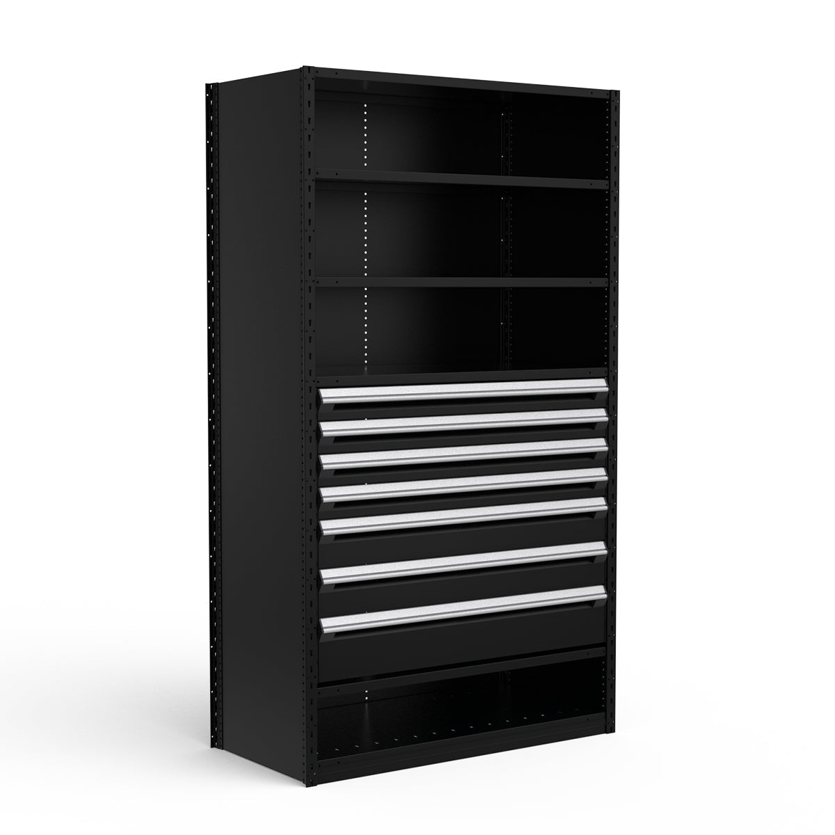 Shelving with Drawers - 36"H Drawer Bank - 7 drawers (Starter)