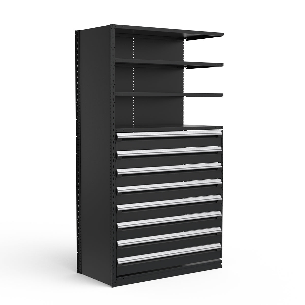 Shelving with Drawers - 48"H Drawer Bank - 8 drawers (Add-On)