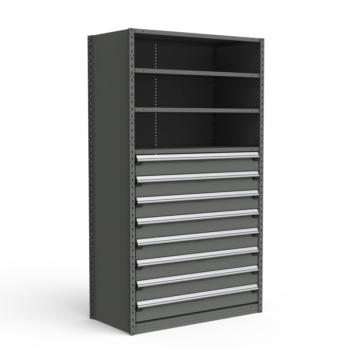 Shelving with Drawers - 48"H Drawer Bank - 8 drawers (Starter)
