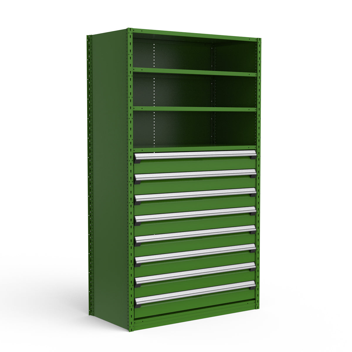 Shelving with Drawers - 48"H Drawer Bank - 8 drawers (Starter)