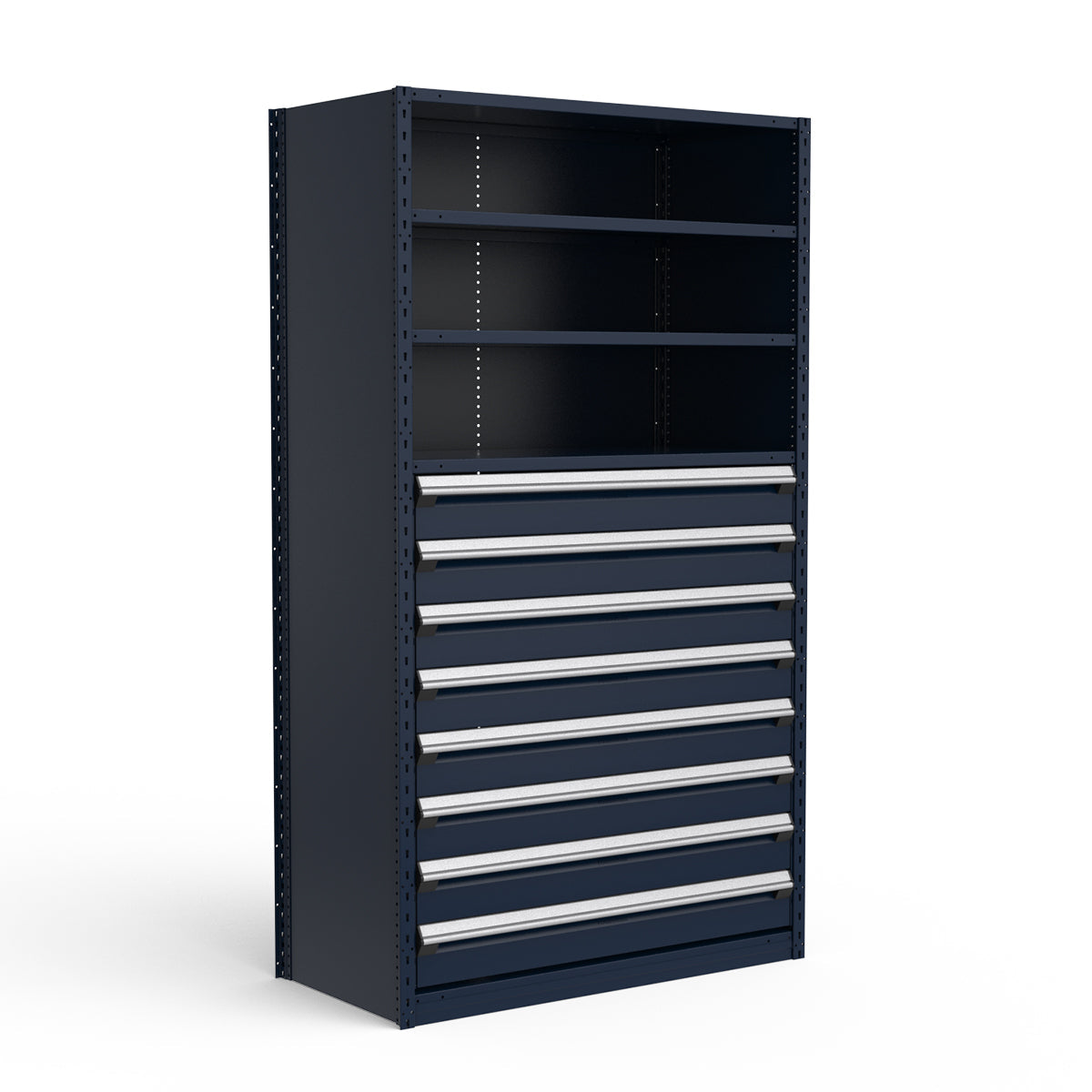 Shelving with Drawers - 48"H Drawer Bank - 8 drawers (Starter)