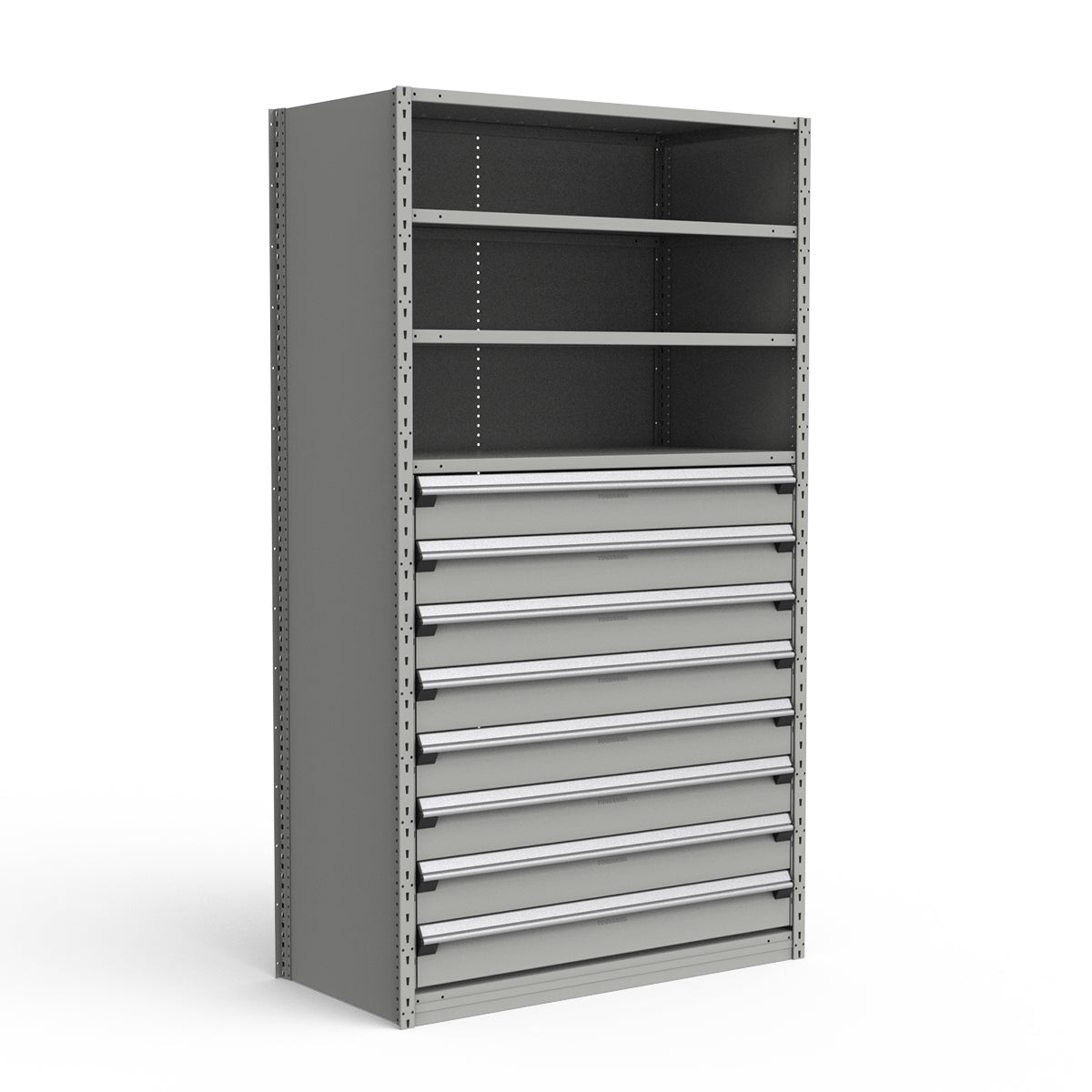 Shelving with Drawers - 48"H Drawer Bank - 8 drawers (Starter)