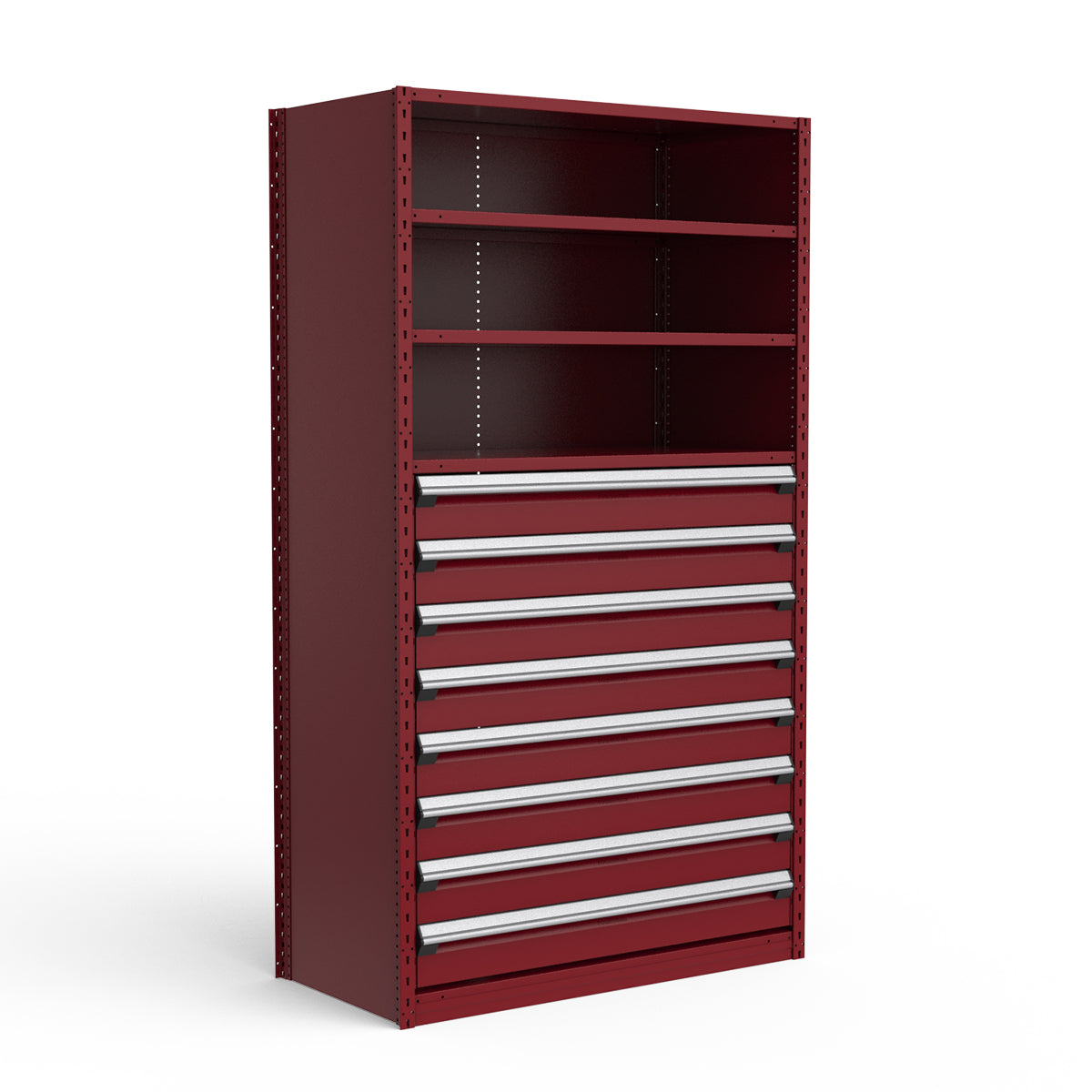 Shelving with Drawers - 48"H Drawer Bank - 8 drawers (Starter)