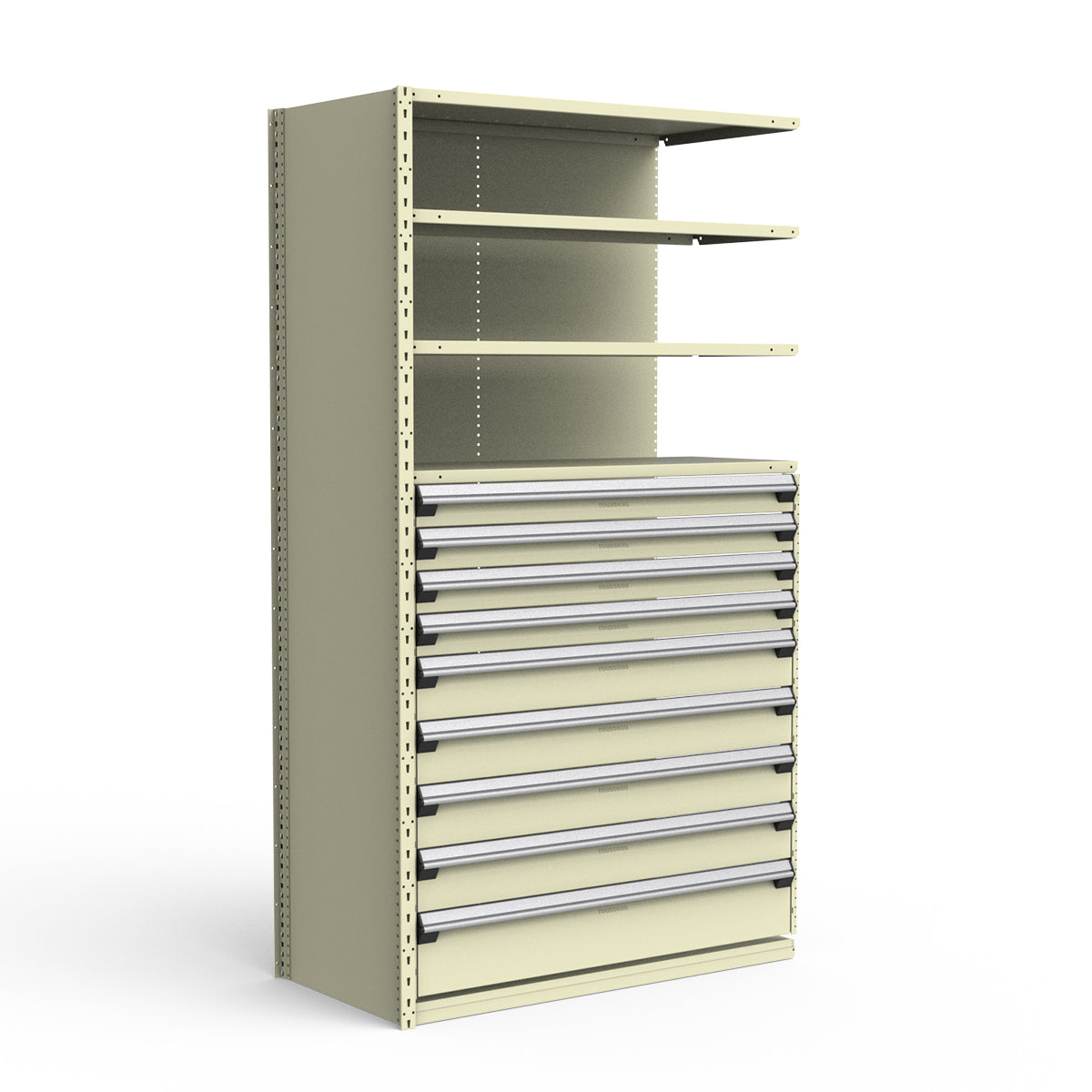 Shelving with Drawers - 48"H Drawer Bank - 9 drawers (Add-On)