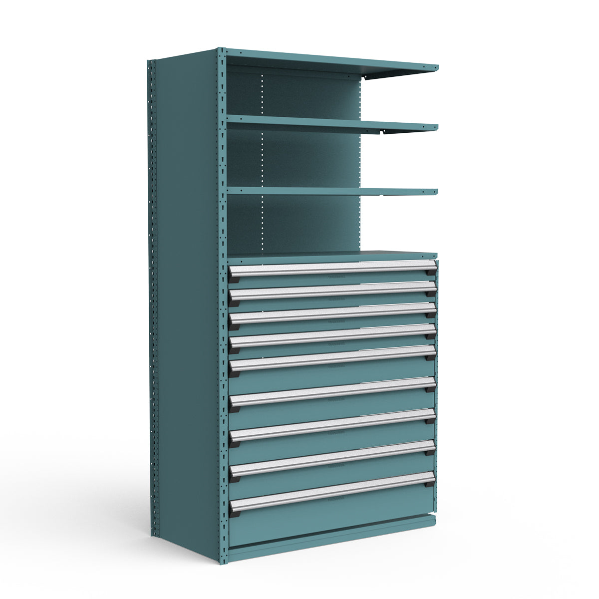 Shelving with Drawers - 48"H Drawer Bank - 9 drawers (Add-On)
