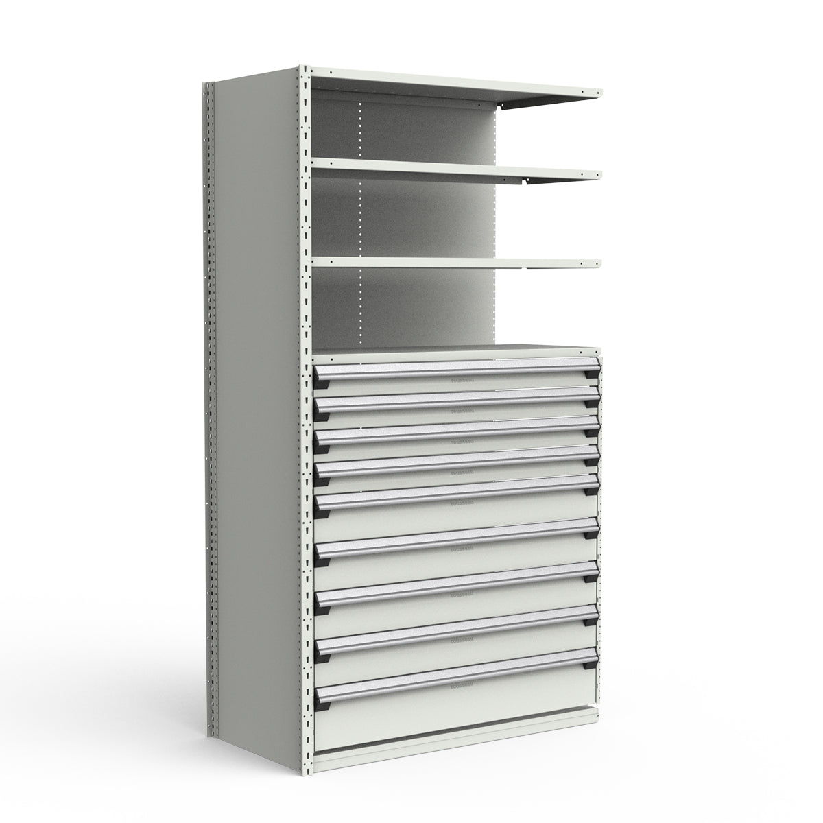 Shelving with Drawers - 48"H Drawer Bank - 9 drawers (Add-On)
