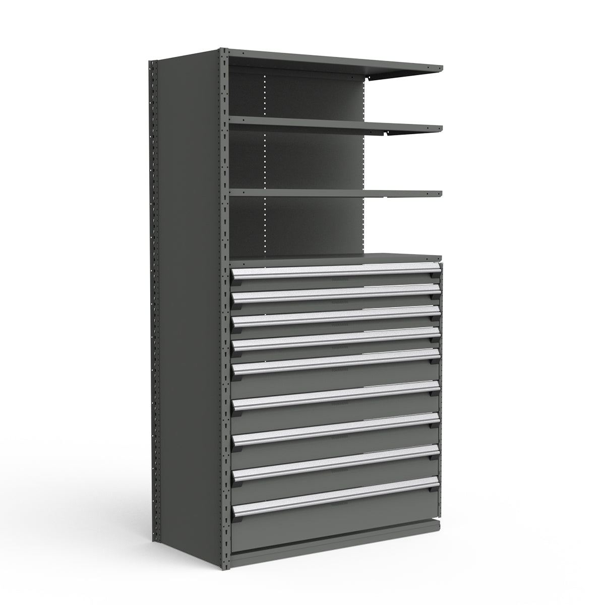 Shelving with Drawers - 48"H Drawer Bank - 9 drawers (Add-On)