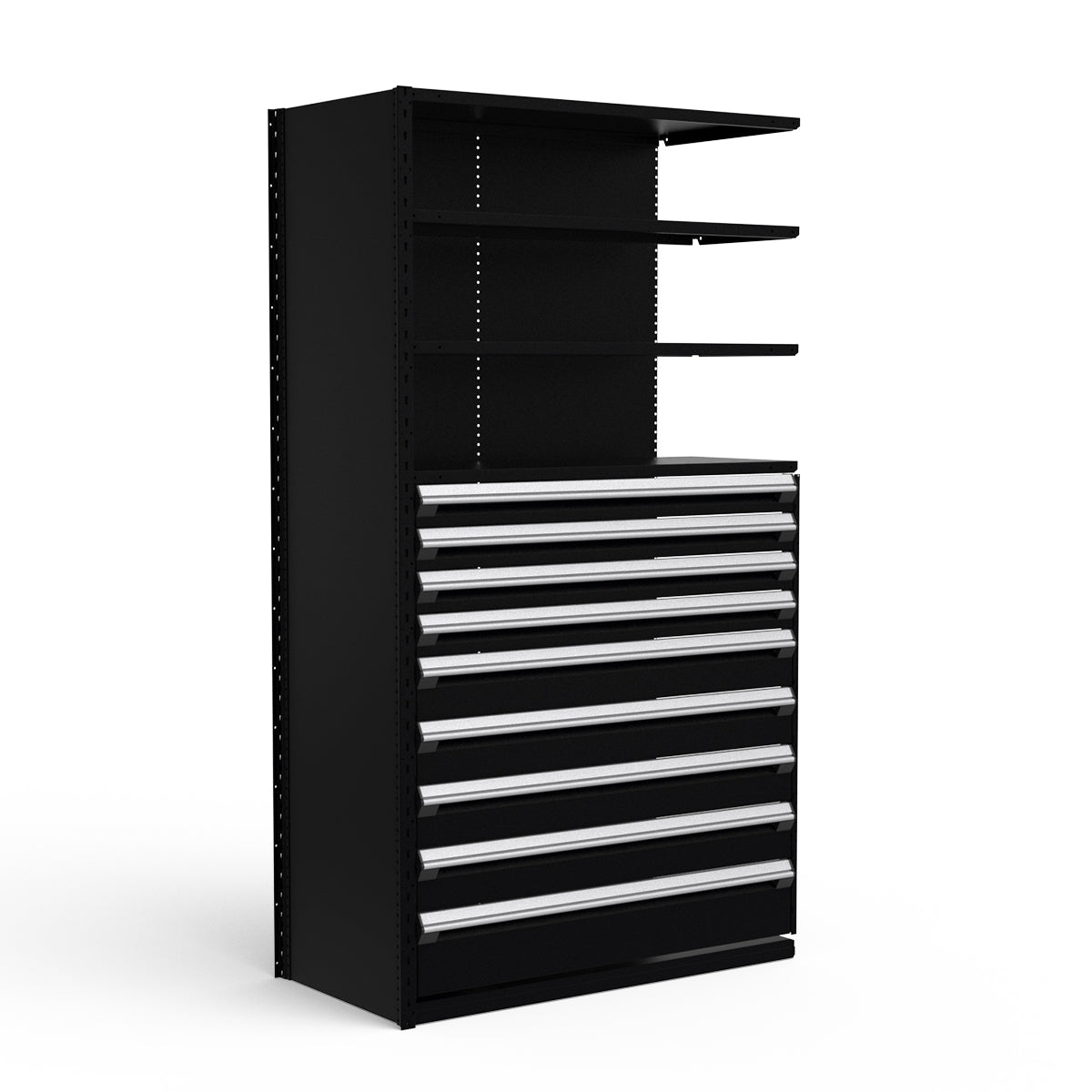 Shelving with Drawers - 48"H Drawer Bank - 9 drawers (Add-On)