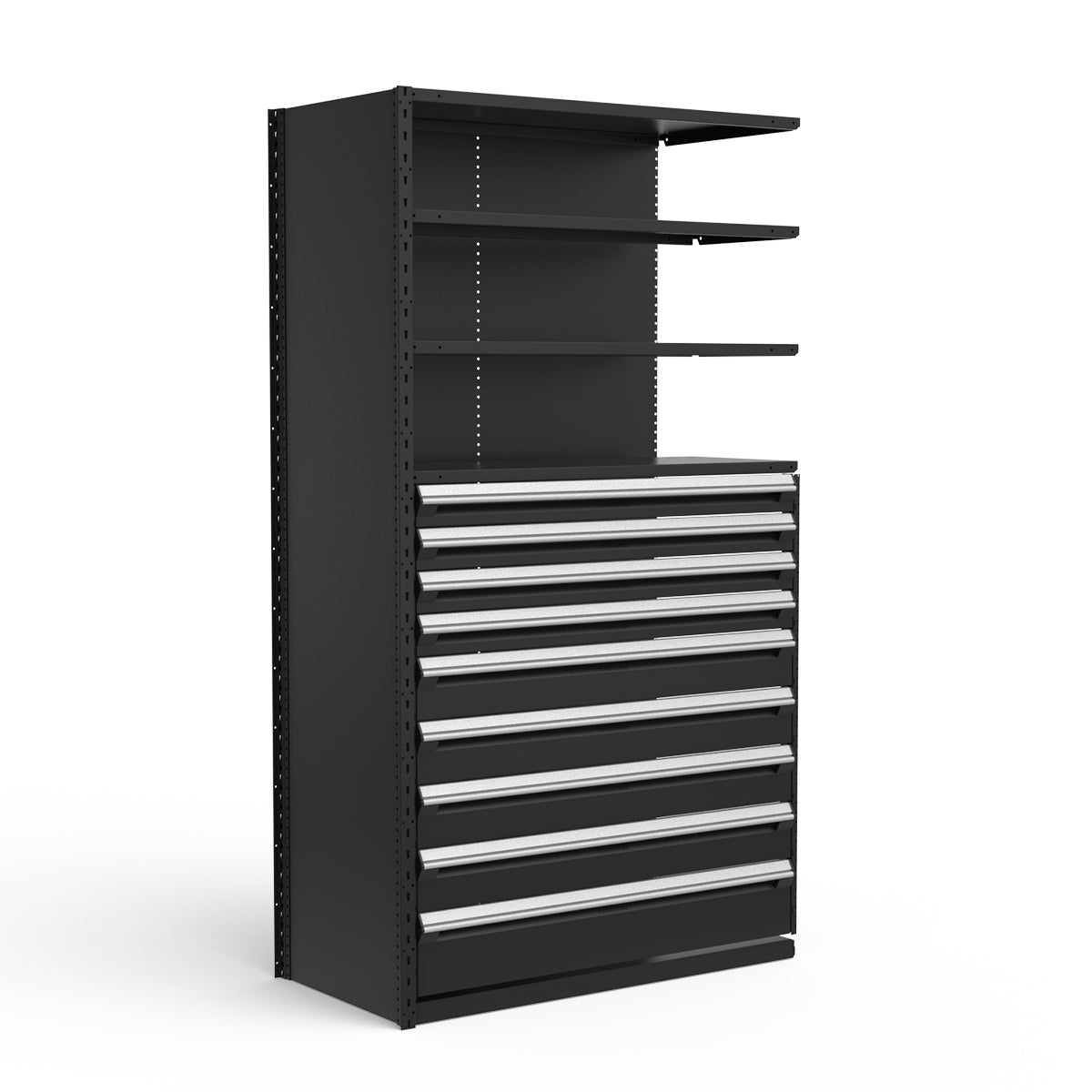 Shelving with Drawers - 48"H Drawer Bank - 9 drawers (Add-On)
