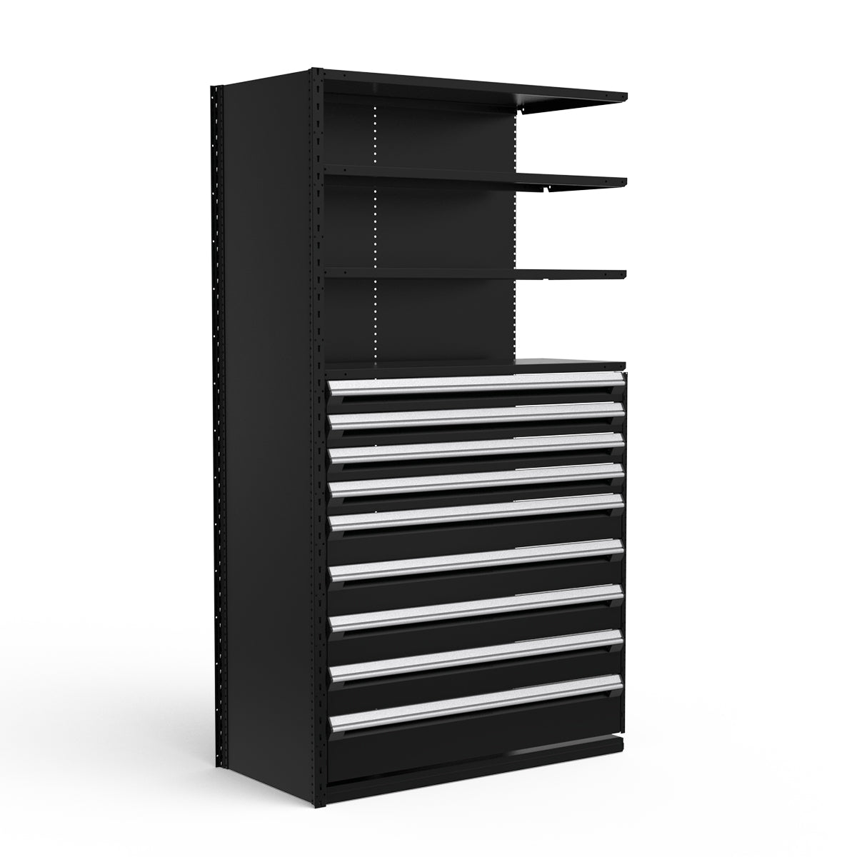 Shelving with Drawers - 48"H Drawer Bank - 9 drawers (Add-On)