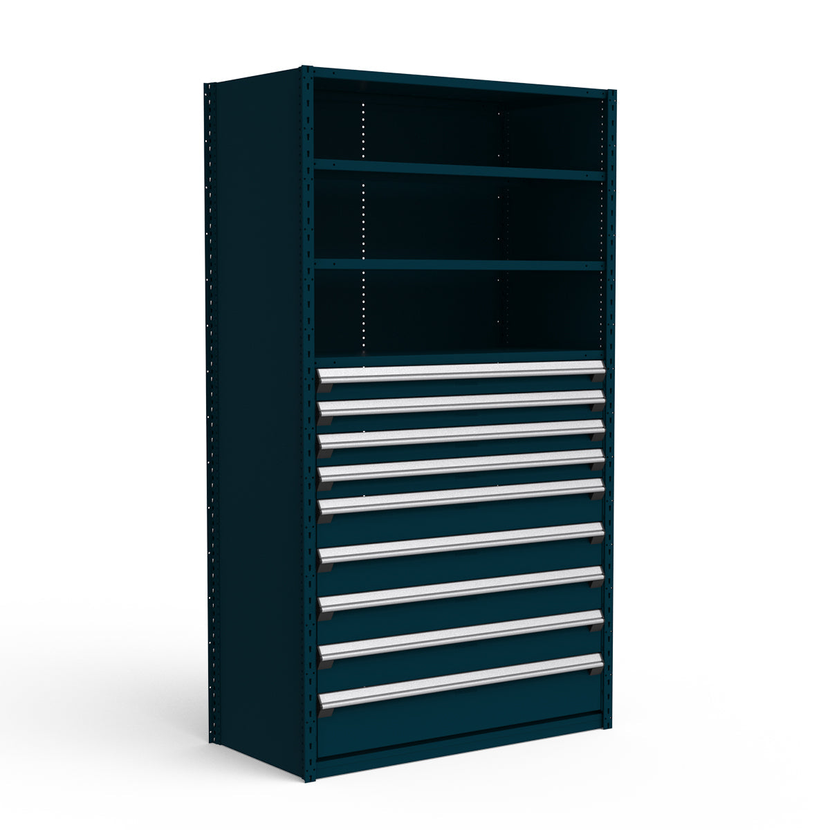 Shelving with Drawers - 48"H Drawer Bank - 9 drawers (Starter)