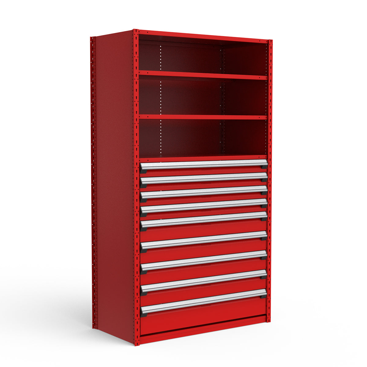 Shelving with Drawers - 48"H Drawer Bank - 9 drawers (Starter)