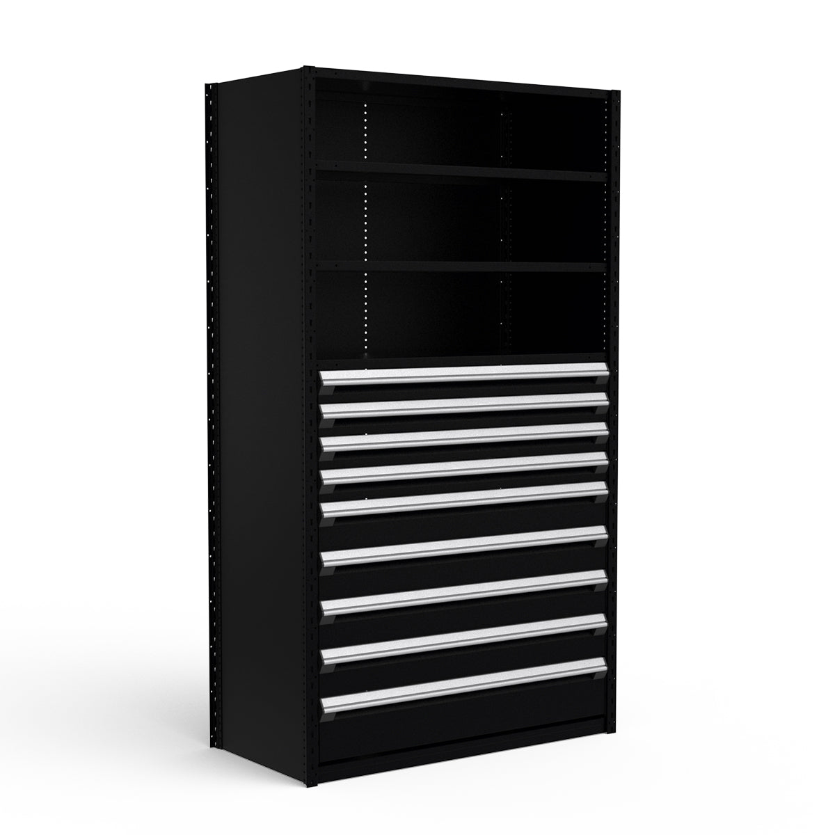 Shelving with Drawers - 48"H Drawer Bank - 9 drawers (Starter)