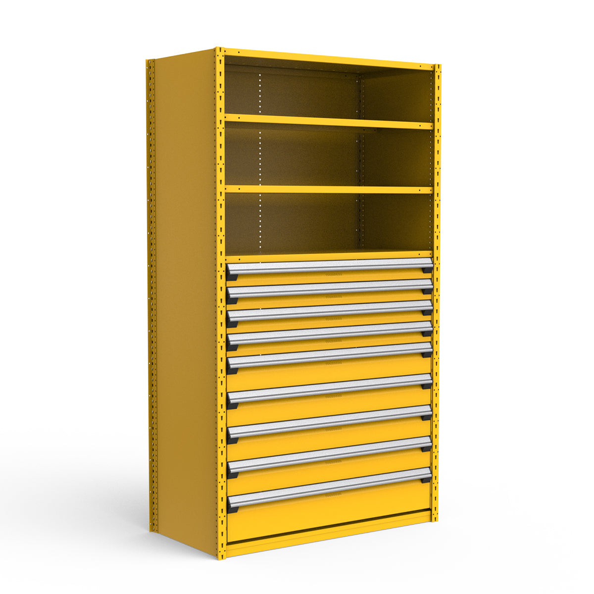 Shelving with Drawers - 48"H Drawer Bank - 9 drawers (Starter)