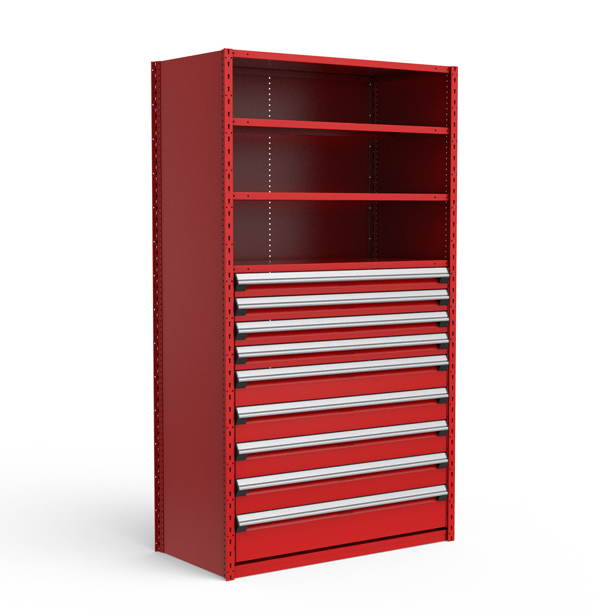 Shelving with Drawers - 48"H Drawer Bank - 9 drawers (Starter)