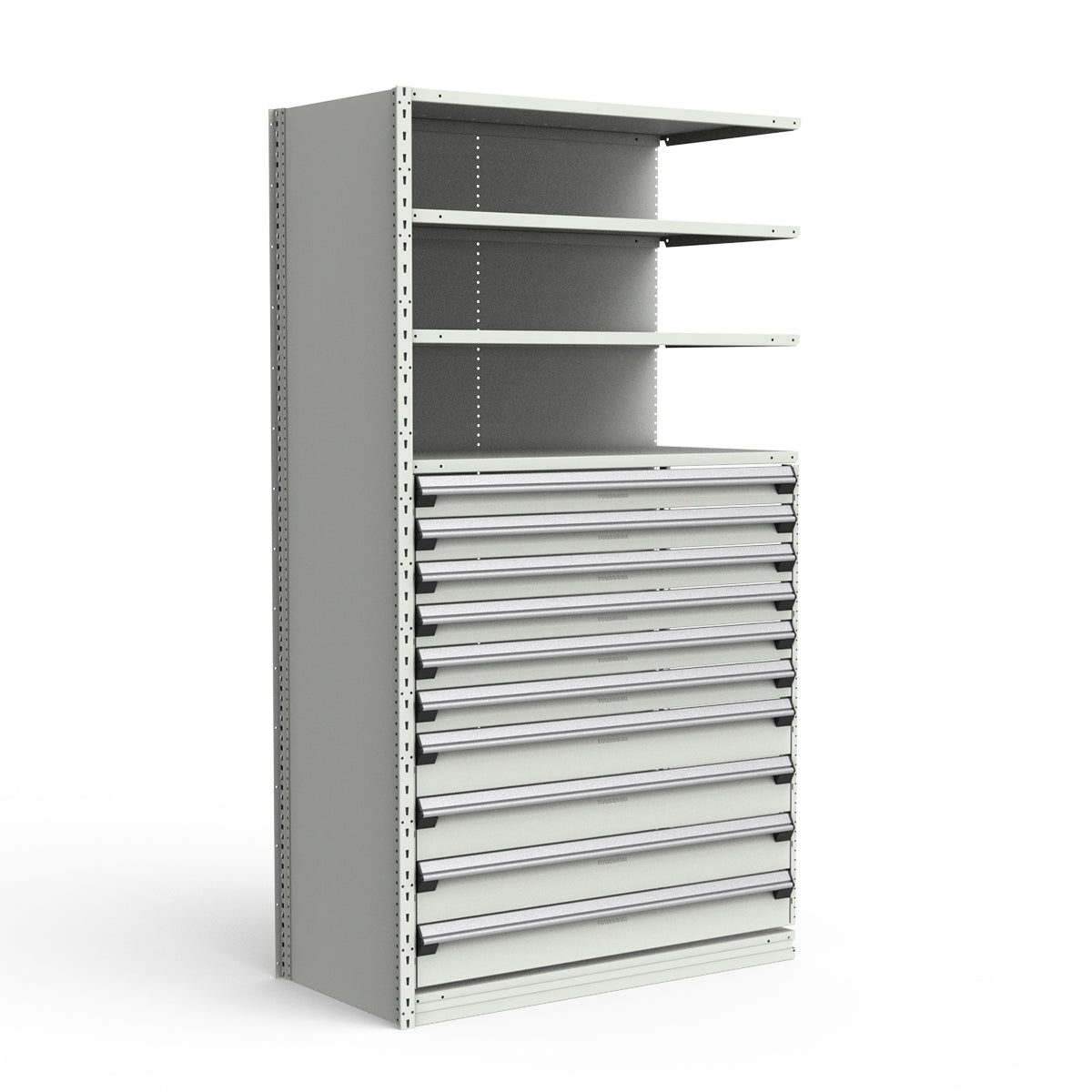 Shelving with Drawers - 48"H Drawer Bank - 10 drawers (Add-On)