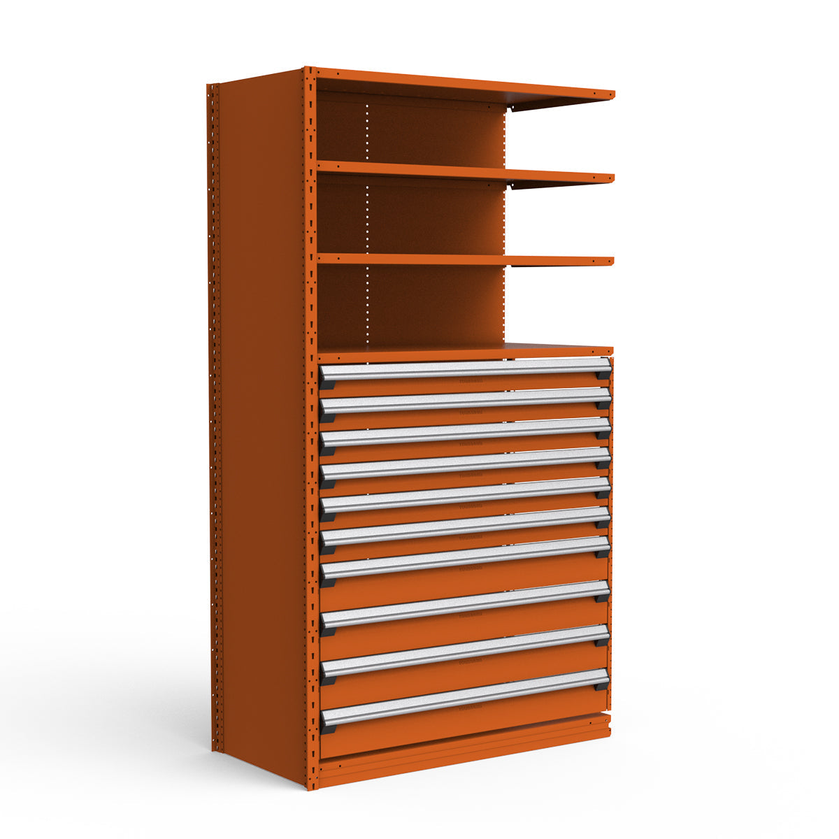 Shelving with Drawers - 48"H Drawer Bank - 10 drawers (Add-On)