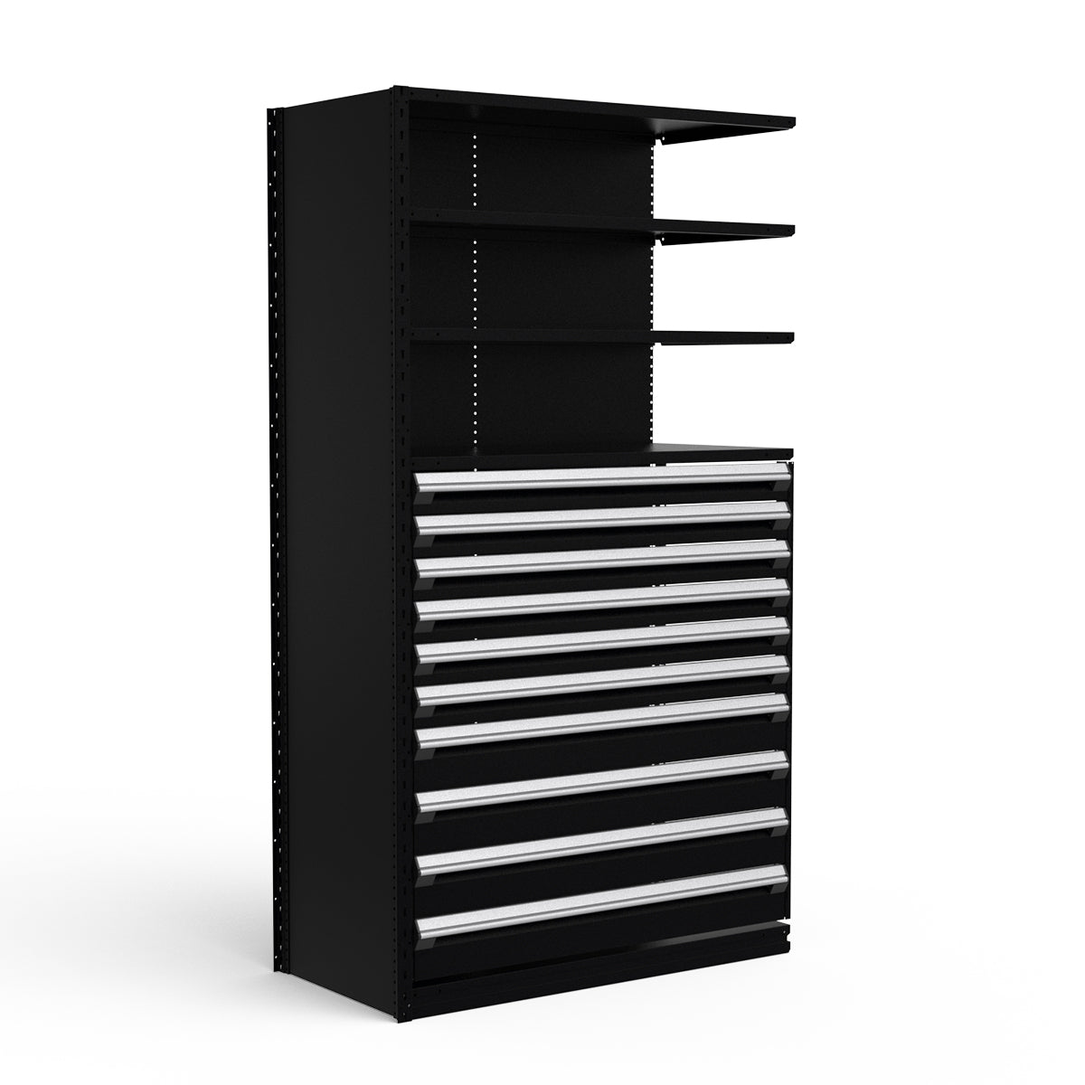 Shelving with Drawers - 48"H Drawer Bank - 10 drawers (Add-On)