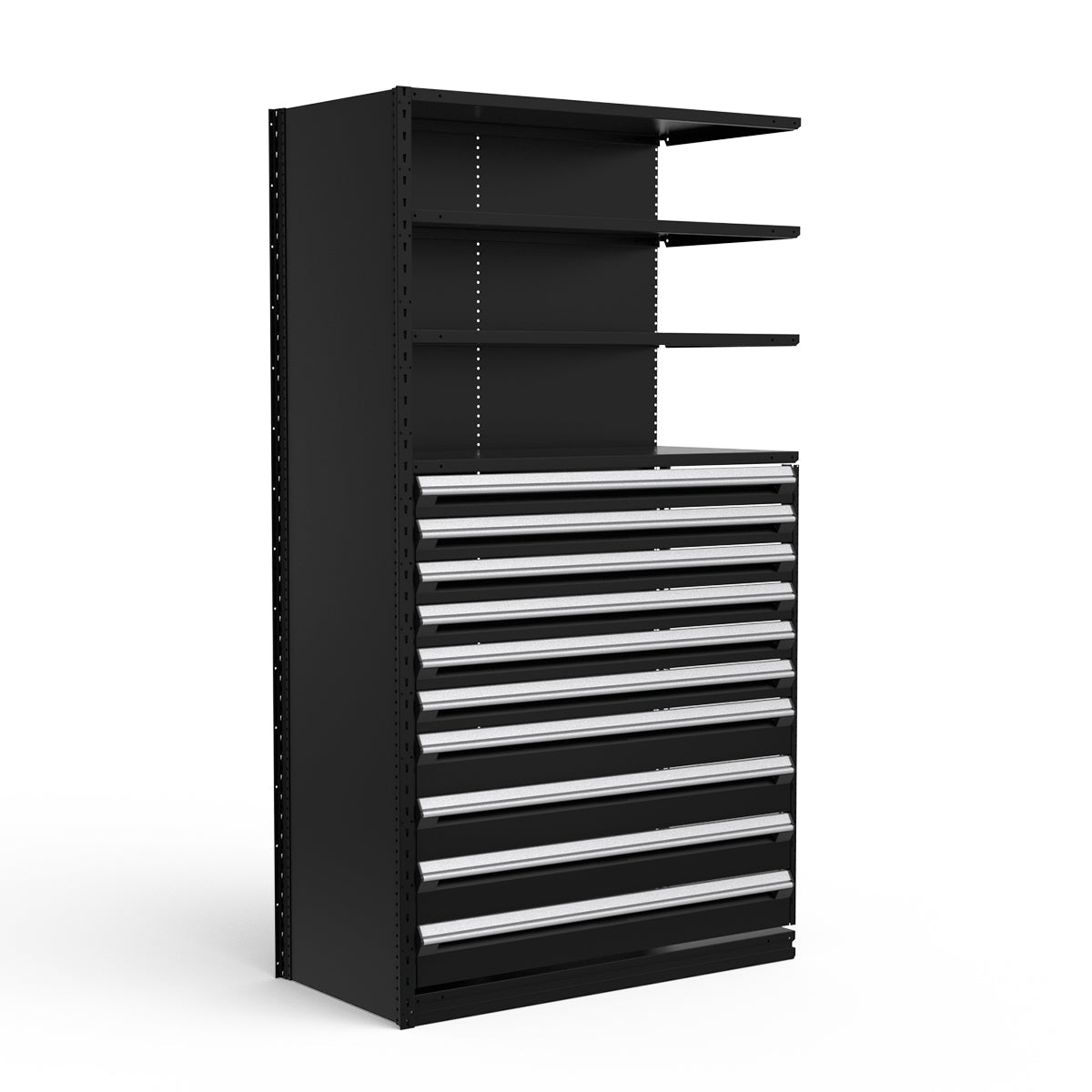 Shelving with Drawers - 48"H Drawer Bank - 10 drawers (Add-On)