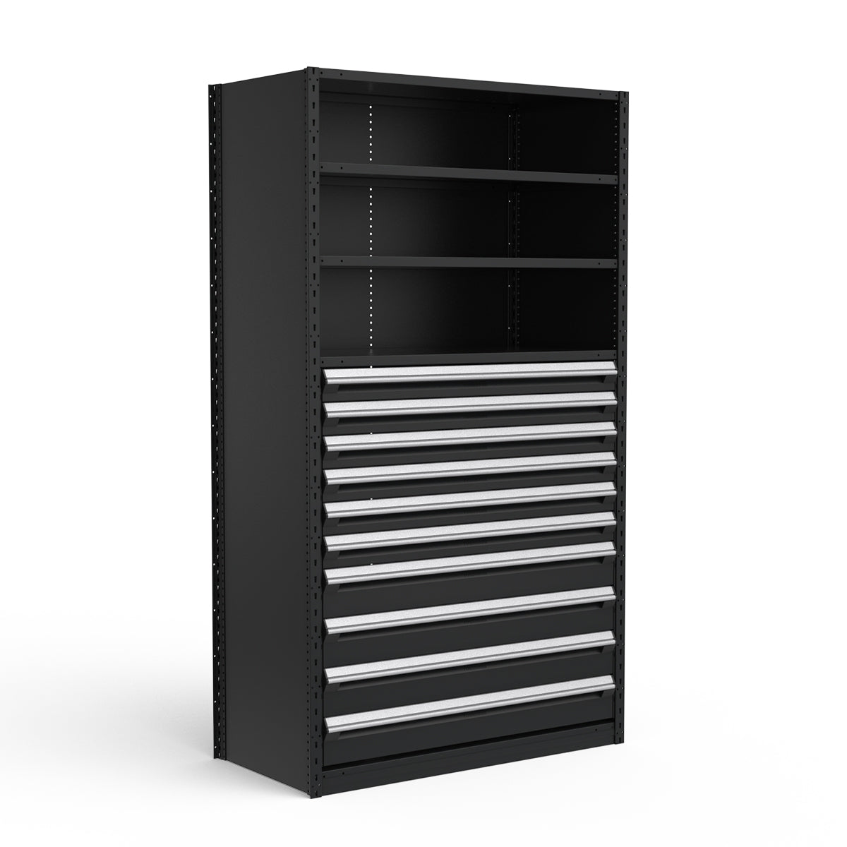 Shelving with Drawers - 48"H Drawer Bank - 10 drawers (Starter)