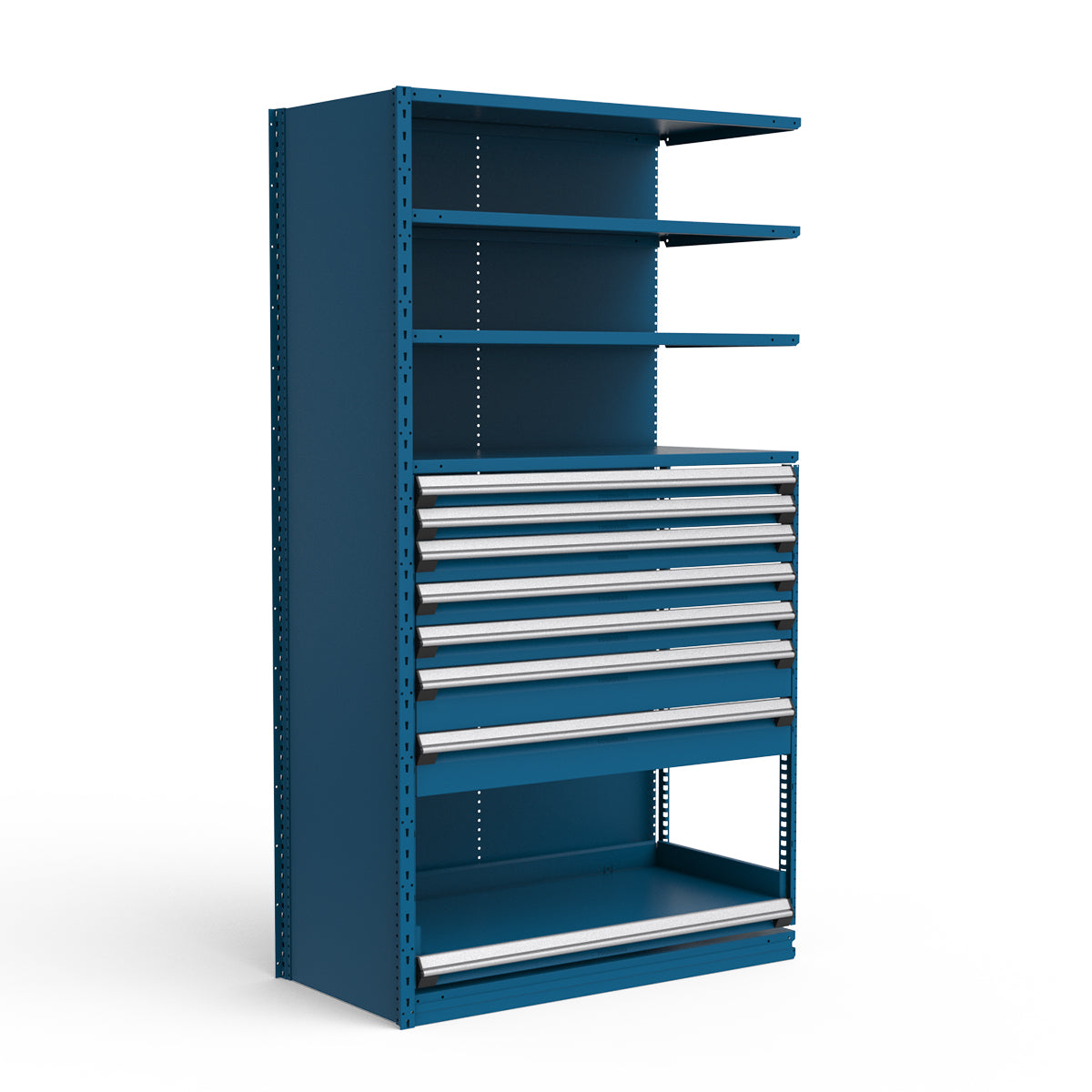 Shelving with Drawers - 48"H Drawer Bank - 7 drawers (Add-On)