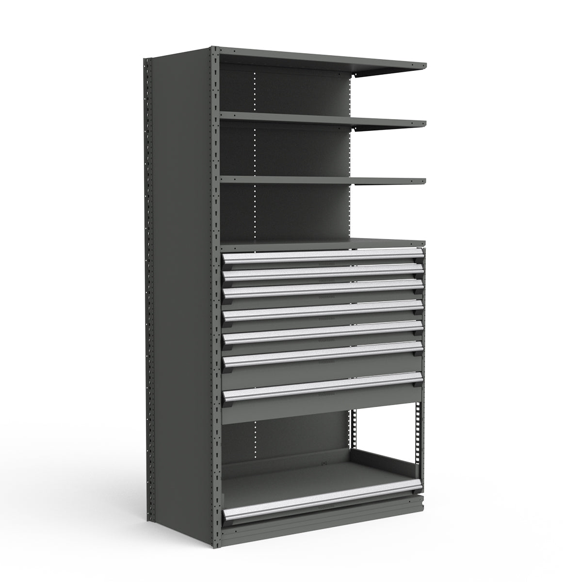 Shelving with Drawers - 48"H Drawer Bank - 7 drawers (Add-On)